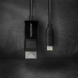 AXAGON RVC-DPC USB-C  DisplayPort cable 1,8m Black