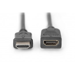 Assmann HDMI High Speed extension cable, type A 2m Black