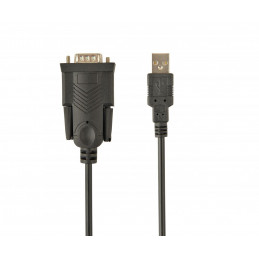 Gembird UAS-DB9M-02 USB to DB9M serial port converter cable 1,5m Black