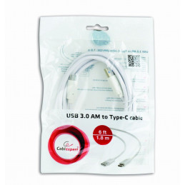 Gembird CCP-USB3-AMCM-6-W USB3.0 AM to Type-C cable 1,8m White