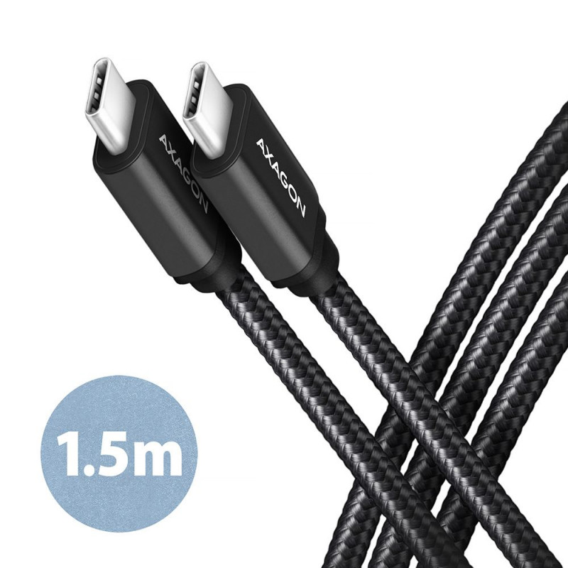 AXAGON BUCM3-CM15AB Speed USB-C  USB-C 3.2 Gen 1 Cable 1,5m Black