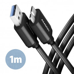 AXAGON BUMM3-AM10AB Speed Micro-B USB  USB-A 3.2 Gen 1m Black