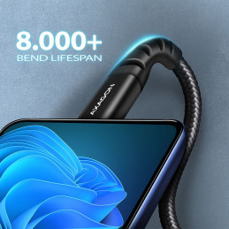 AXAGON BUCM-AM20AB HQ USB-C  USB-A Cable 2m Black