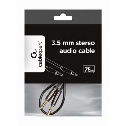 Gembird CCAP-444-0.75M 3.5 mm stereo audio cable 0,75m Black