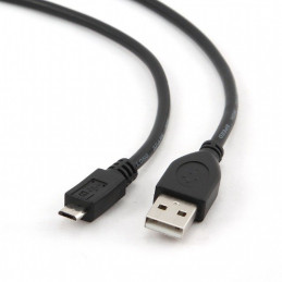 Gembird CCP-MUSB2-AMBM-6 micro USB cable 2.0 AM-MBM5P 1,8m Black