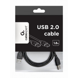 Gembird CCP-USB2-AMAM-6 USB 2.0 AM/AM Cable 6FT 1,8m Black