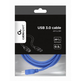 Gembird CCP-USB3-AMBM-6 High End USB 3.0 Cable USB A Male Plug to USB B Male Plug 1,8m Blue