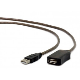 Gembird UAE-01-10M USB 2.0 active extension cable 10m Black