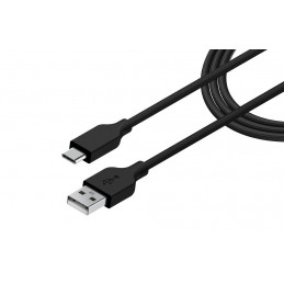 Genius ACC-A2CC-3A USB-A to USB-C 3A QC3.0 charging cable & data 1m Black