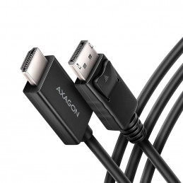 AXAGON RVD-HI20C2 DisplayPort  HDMI 2.0 Cable 1,8m 4K/60Hz Black