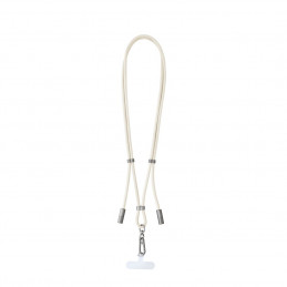 Intenso Cell Phone Charging Lanyard Cable 1,65m Beige
