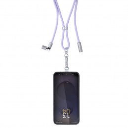 Intenso Cell Phone Charging Lanyard Cable 1,65m Purple