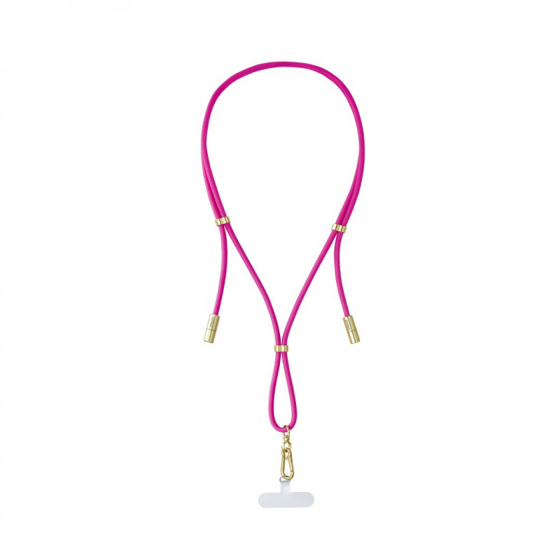 Intenso Cell Phone Charging Lanyard Cable 1,65m Neon Pink