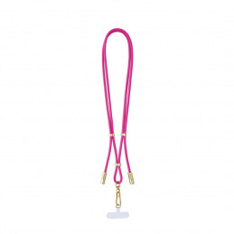 Intenso Cell Phone Charging Lanyard Cable 1,65m Neon Pink