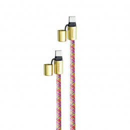 Intenso Cell Phone Charging Lanyard Cable 1,65m Neon Mix