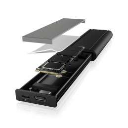 Raidsonic IcyBox IB-1807MT-C31 External Type-C enclosure for M.2 NVMe SSD Black