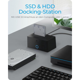 Raidsonic IB-1122-U3 DockingStation for 1x HDD/SSD with USB 3.2 Gen 1 Type-A interface