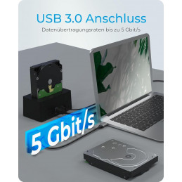 Raidsonic IB-1122-U3 DockingStation for 1x HDD/SSD with USB 3.2 Gen 1 Type-A interface