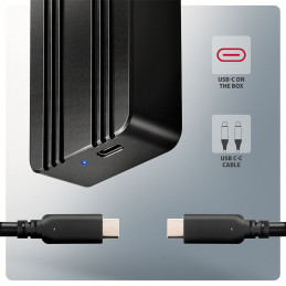 AXAGON EEM2-40G USB-C 40Gbps external enclosure for M.2 NVMe SSD