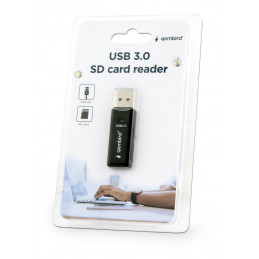 Gembird UHB-CR3-01 Compact USB3.0 SD Card Reader Black