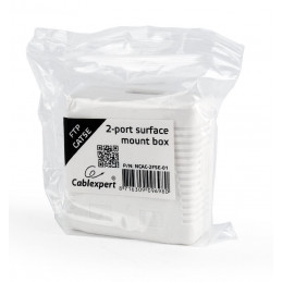 Gembird NCAC-2F5E-01 CAT5E FTP 2-port surface mount box