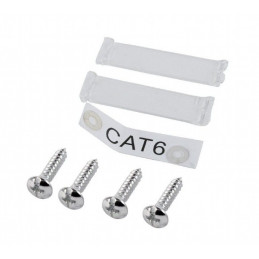 Gembird CAT6 STP 2-port wall mount face plate