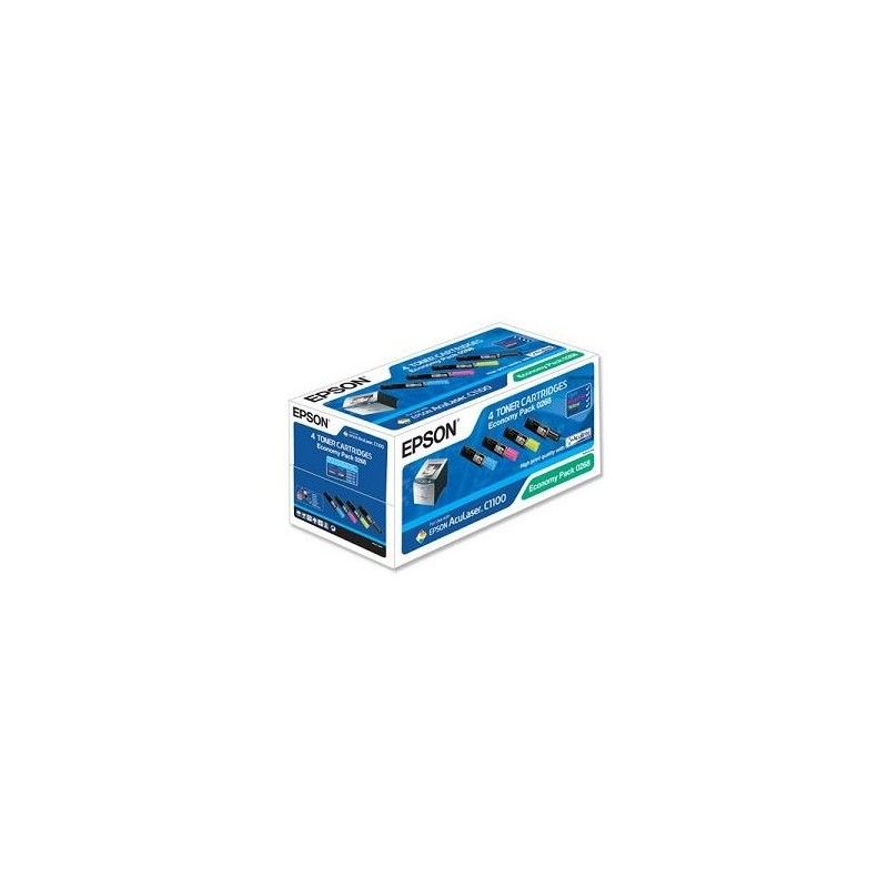 Epson C1100 4k (S050268) eredeti toner multipack