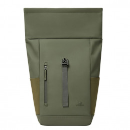 RivaCase 7826 ECO 17L Roll top backpack 14" Olive Green