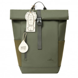 RivaCase 7826 ECO 17L Roll top backpack 14" Olive Green
