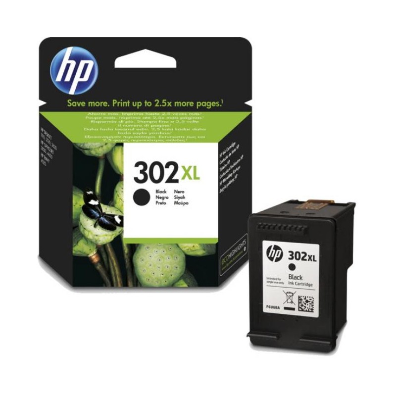 HP F6U68AE No.302XL fekete eredeti tintapatron