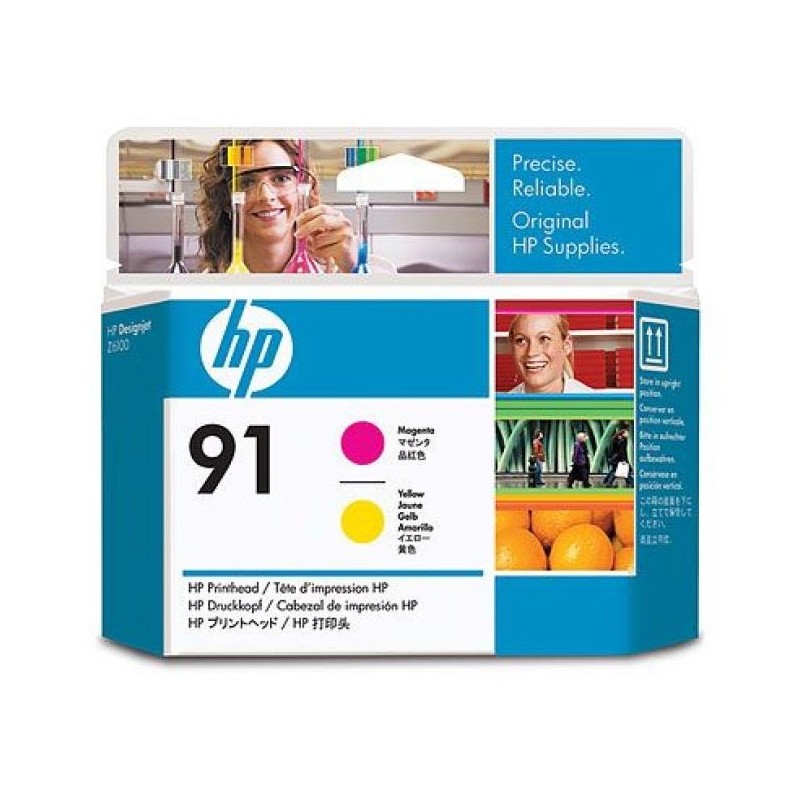 HP C9461A No.91 magenta és sárga eredeti nyomtatófej