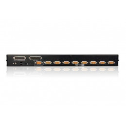 ATEN CS1708A 8-Port PS/2-USB VGA KVM Switch with Daisy-Chain Port and USB Peripheral Support