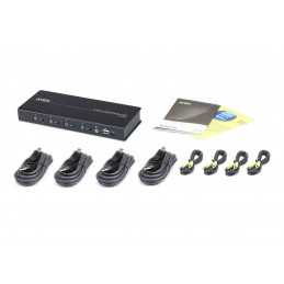 ATEN CS724KM 4-port USB Boundless KM Switch + Cables