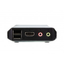 ATEN CS22H 2-Port USB 4K HDMI Cable KVM Switch with Remote Port Selector