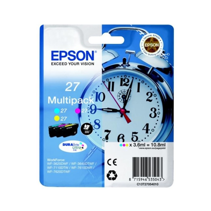 Epson T2705 színes (C/Y/M) eredeti tintapatroncsomag