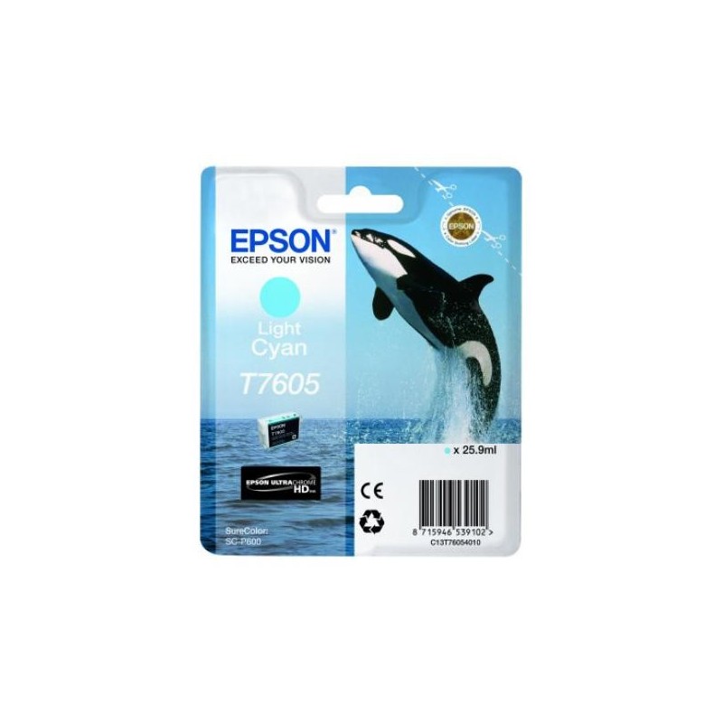 Epson T7605 világoskék eredeti tintapatron