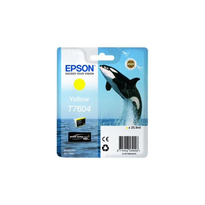 Epson T7604 sárga eredeti tintapatron