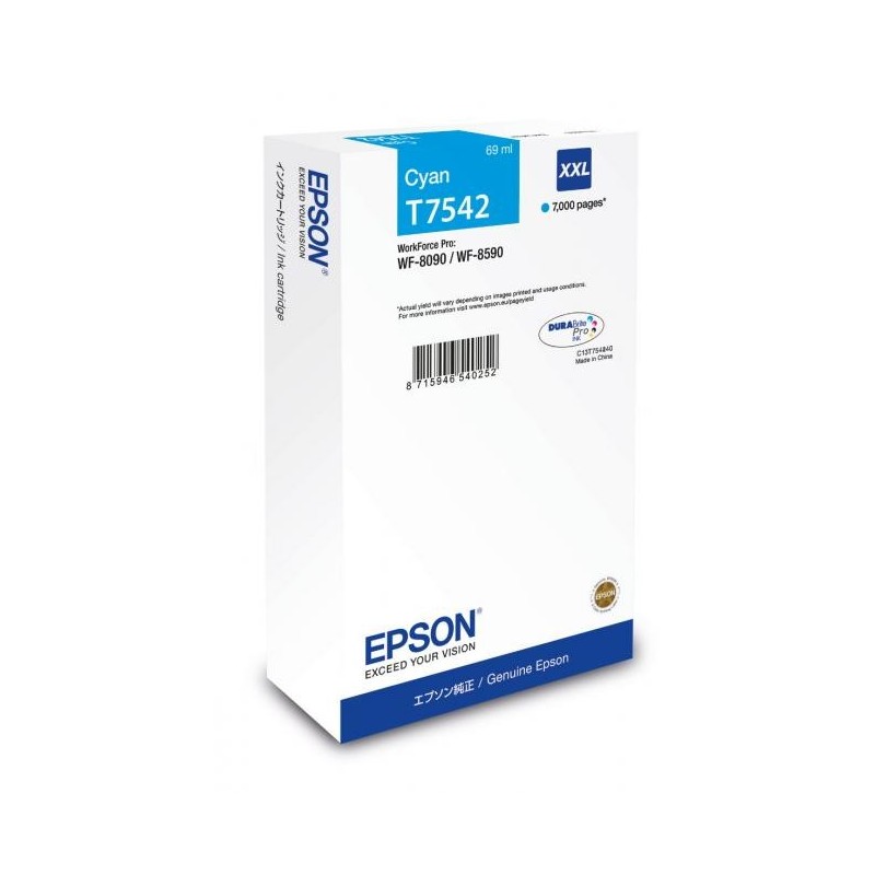 Epson T7542 kék eredeti tintapatron