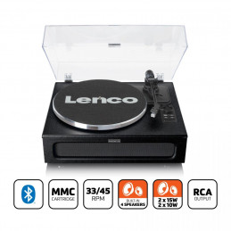Lenco LS-430 Lemezlejátszó beépített hangszóróval Black
