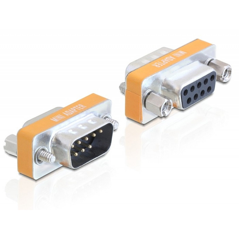 DeLock Adapter Null Modem Sub-D 9 pin male  Sub-D 9 pin female