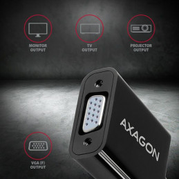 AXAGON RVH-VGN HDMI  VGA Adapter FullHD