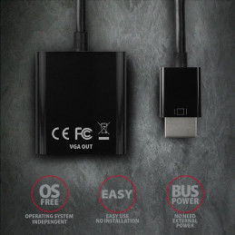 AXAGON RVH-VGN HDMI  VGA Adapter FullHD