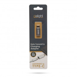 Delight USB Type-C - iPhone Lightning adapter Silver