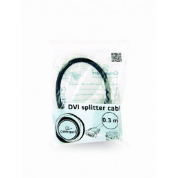 Gembird Passive DVI-I male to dual VGA female splitter cable 0,3m Black