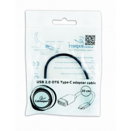 Gembird A-OTG-CMAF2-01 USB2.0 OTG Type-C adapter cable Black