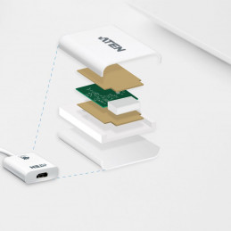 ATEN VC986B True 4K DisplayPort to HDMI Active Adapter White