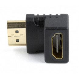 Gembird A-HDMI90-FML HDMI right angle adapter 90° downwards Black