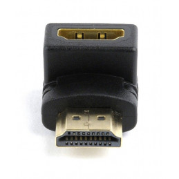 Gembird A-HDMI90-FML HDMI right angle adapter 90° downwards Black
