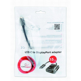 Gembird A-CM-DPF-01 USB Type-C to DisplayPort adapter Black