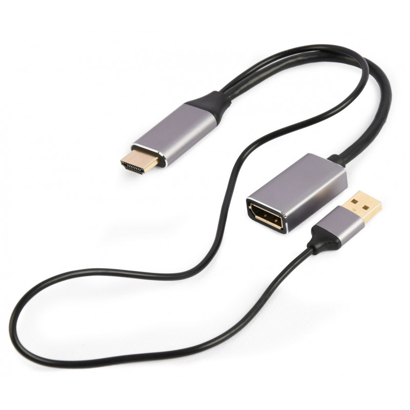 Gembird A-HDMIM-DPF-02 Active 4K HDMI male to DisplayPort female adapter Black